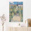 Lienzo El jardín de Monet en Vétheuil - Monet