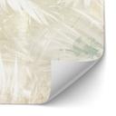 Salpicadero de cocina autoadhesivo Abstract white palm leaves - Kulik