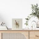Træ dekoration blok Blomstret giraf - Frida Floral Studio