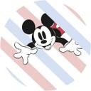 Selvklæbende non-woven tapet - Mickey Hang in There - 125 x 125 cm