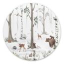 Tableau sur alu-Dibond rond Kikki Belle - Beauté de la forêt
