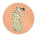 Plakat Elegant gepard med solbriller - Oltmanns - Rund