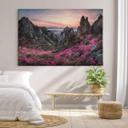 Lienzo Seo - Paisaje rocoso al atardecer