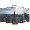 5 stykke lærredstryk, New York City Panorama