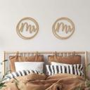 Lettering boda Sr. y Sr. - MDF naturaleza