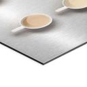 Geborsteld Alu-Dibond met goud-, zilver- & kopereffect - Shades of coffee