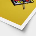 Póster paleta de maquillaje al estilo de Piet Mondrian - Pozdniakov