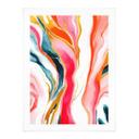 Póster Abstracto jaspeado de colores - Gokhale