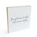 Holzbild zum Hinstellen - Die geheime Zutat ist immer Liebe - 15x15 cm