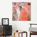 Tableau sur toile Klimt - Les Amies | Impression d'art pour le salon - Carré