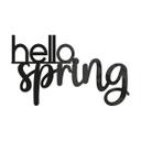 Decoración acrílica letras 3D hola primavera