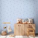 Papel pintado Delfín azul claro - papel pintado infantil con motivos marinos 