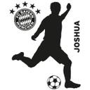 Muursticker + Naam Bayern Munchen Voetballer 02