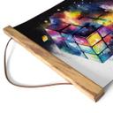 Póster de tela Heine - Cubo mágico - Cubo de Rubik - Cuadrado