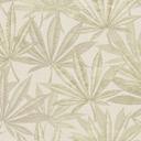 Leaves tapet beige creme - Ikke-vævet tapet med bladmønster af stor størrelse i naturlige toner