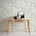 A.S. Creation blomstret tapet i blå og hvidt non-woven tapet blomstret i mat og glat
