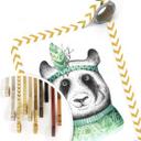 Póster Kvilis - Panda hippie