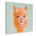 Lienzo alpaca naranja - Zwara - Cuadrado
