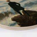 Cuadro de madera Friedrich - El vagabundo sobre el mar de niebla - Redondo