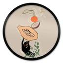 Póster Arty Guayaba - Papaya Equilibrio - Redondo