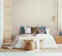 non-woven tapet beige sletter til stue soveværelse køkken marburg tapet