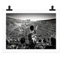 Póster Geiger - Aficionados argentinos en el estadio de fútbol