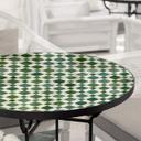 Plateau de table en verre - Mosaiques 02 - Rond