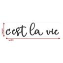Letras de madera caoba C'est la vie