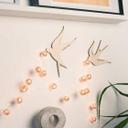 Decoración en madera pájaros de álamo (3 piezas)