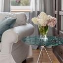 Plateau de table en verre - Fredriksson -  Pierres bleues Rond