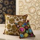 Versace non-woven tapet i guld og hvidt luksus design tapet med medusa hoveder