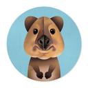 Plakat Braun - Quokka