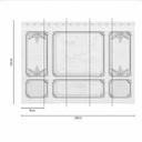 Papel pintado mural de arquitectura WallPaneling2 en gris blanco - Papel pintado tejido-no tejido Designwalls 2 - 2,55 x 3,5 m