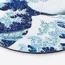 Tableau sur alu-Dibond rond Hokusai - La Grande Vague