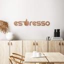 Letras de madera caoba espresso