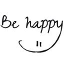 Wallsticker -  Be happy