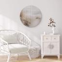 Tableau sur verre rond 1X Studio - Plage de dunes