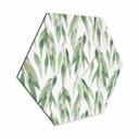 Hexagon Dibond Grene med grønne blade - UN Designs
