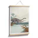 Póster Marrón - Diplodocus