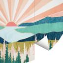 Fototapet - Rundt SpaceFrog Designs - Retro sommer  - vliesetapet/selvklæbende non-woven tapet