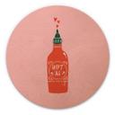 Cuadro de madera Hot Chilli Sauce - Simmonds - Redondo