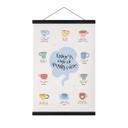Póster de tela Disfruta de una taza de Positivi-Tea - KsanaKalpa