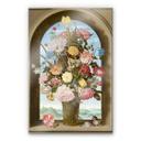 Akrylbillede Bosschaert - blomstervase i en vinduesniche
