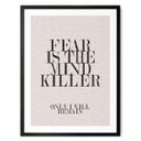 Plakat Filmcitat fra Dune - Fear is the Mind-Killer