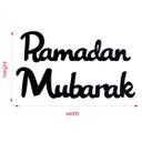 Decoración acrílica Ramadán Mubarak
