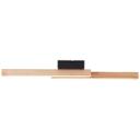 Deckenleuchte Anabelle, braun, 62 x 6,5 cm, Holz LED-Lampe