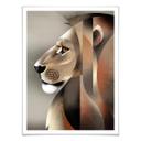 Plakat - Braun - Lion