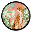 Poster Rond Goed Blauw - Tropical Pink