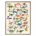 Póster - Abecedario de dinosaurios