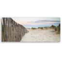 Canvasbillede, strand efter solnedgang